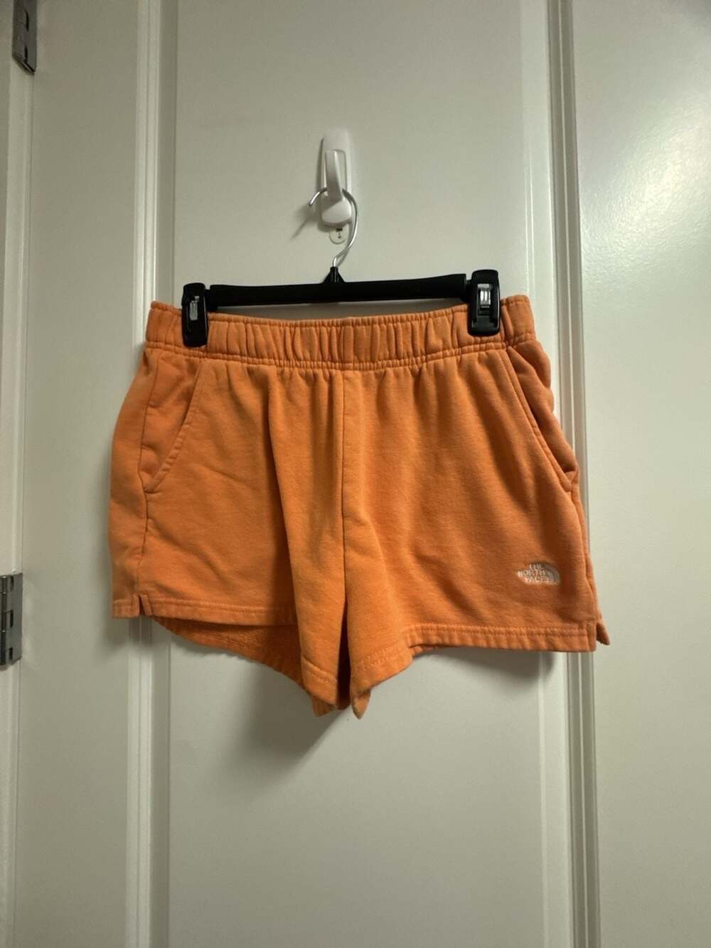 The North Face Logo Fleece Sweat Shorts Orange Women's Medium